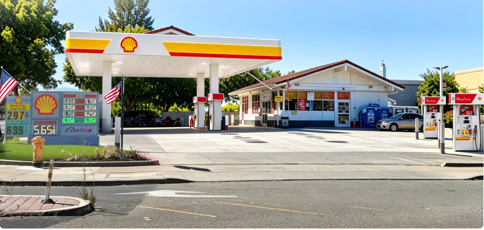 Branded fueling station supplied by CA Fuel Supply